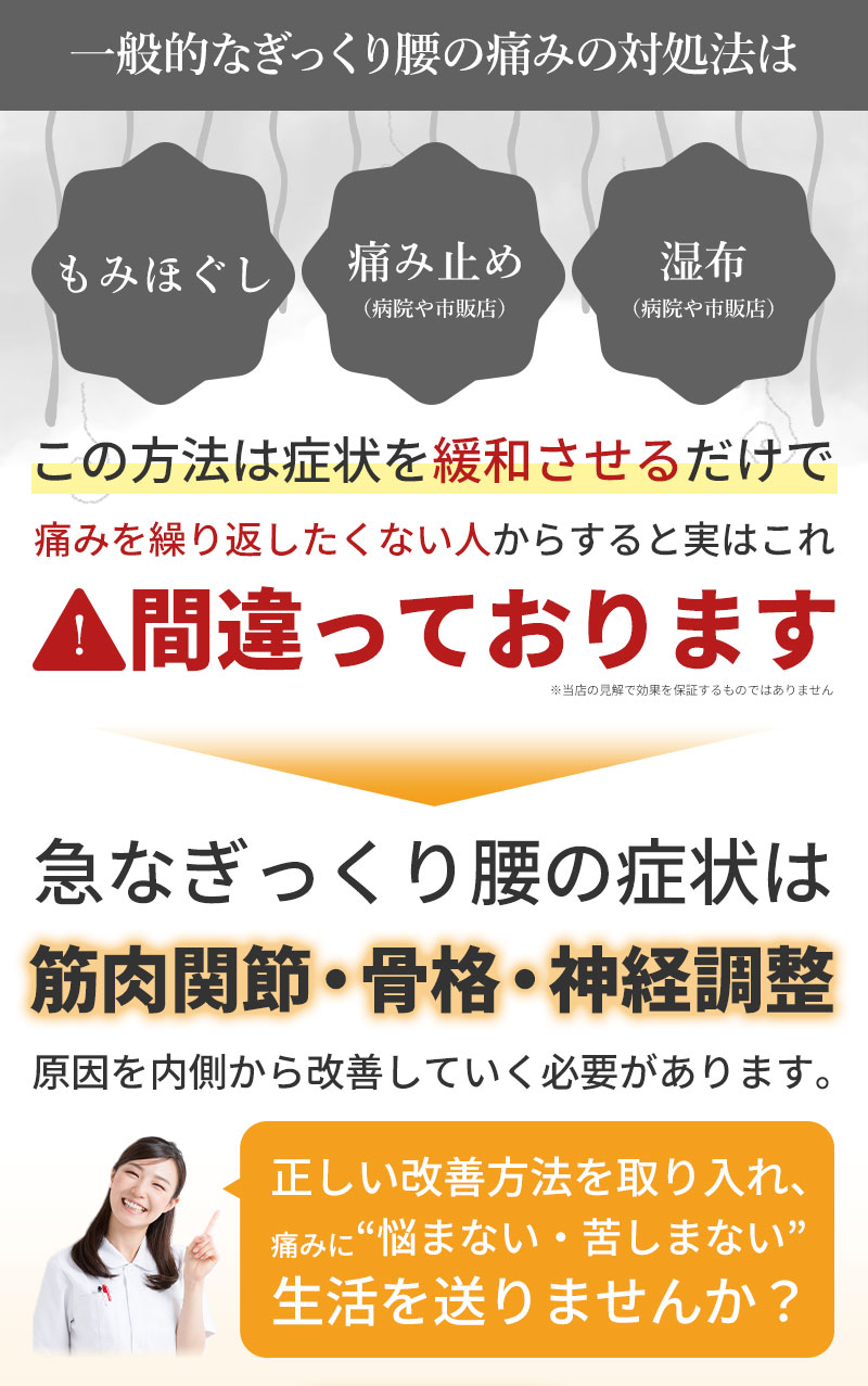 導入ぎっくり腰