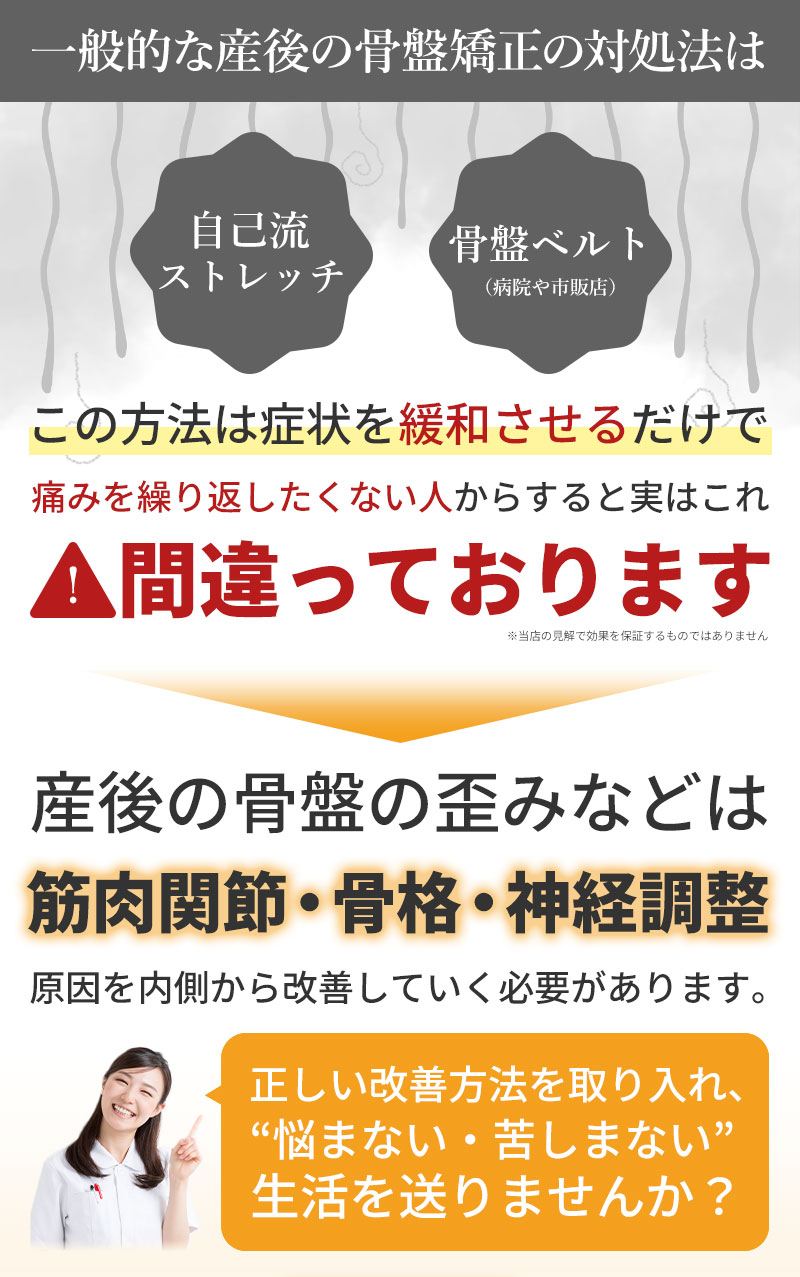導入産後の骨盤矯正