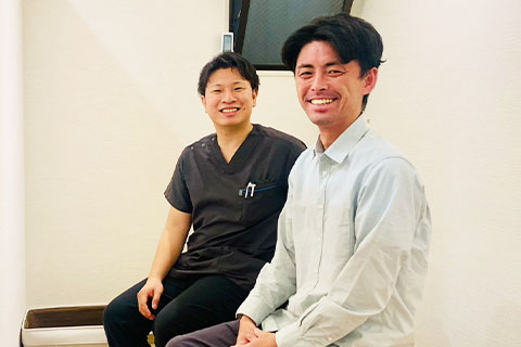 首肩の痛みの症状で来院された神戸市灘区の40代男性